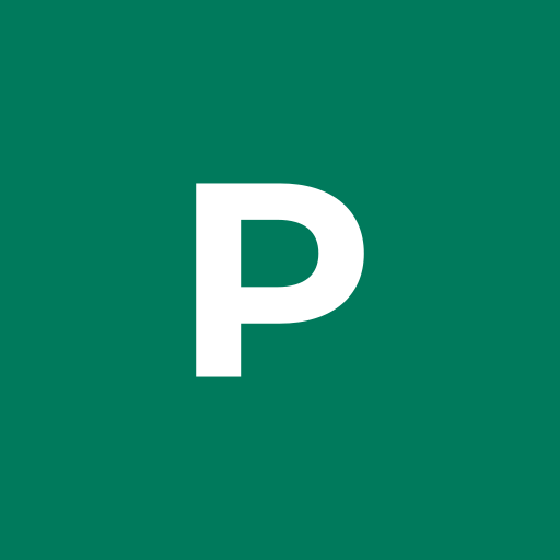 ProSEO white P on an emerald green square